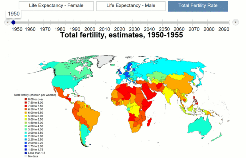 File:Total Fertility Rate 1950 2100 World Population Prospects 2015 United Nations.gif